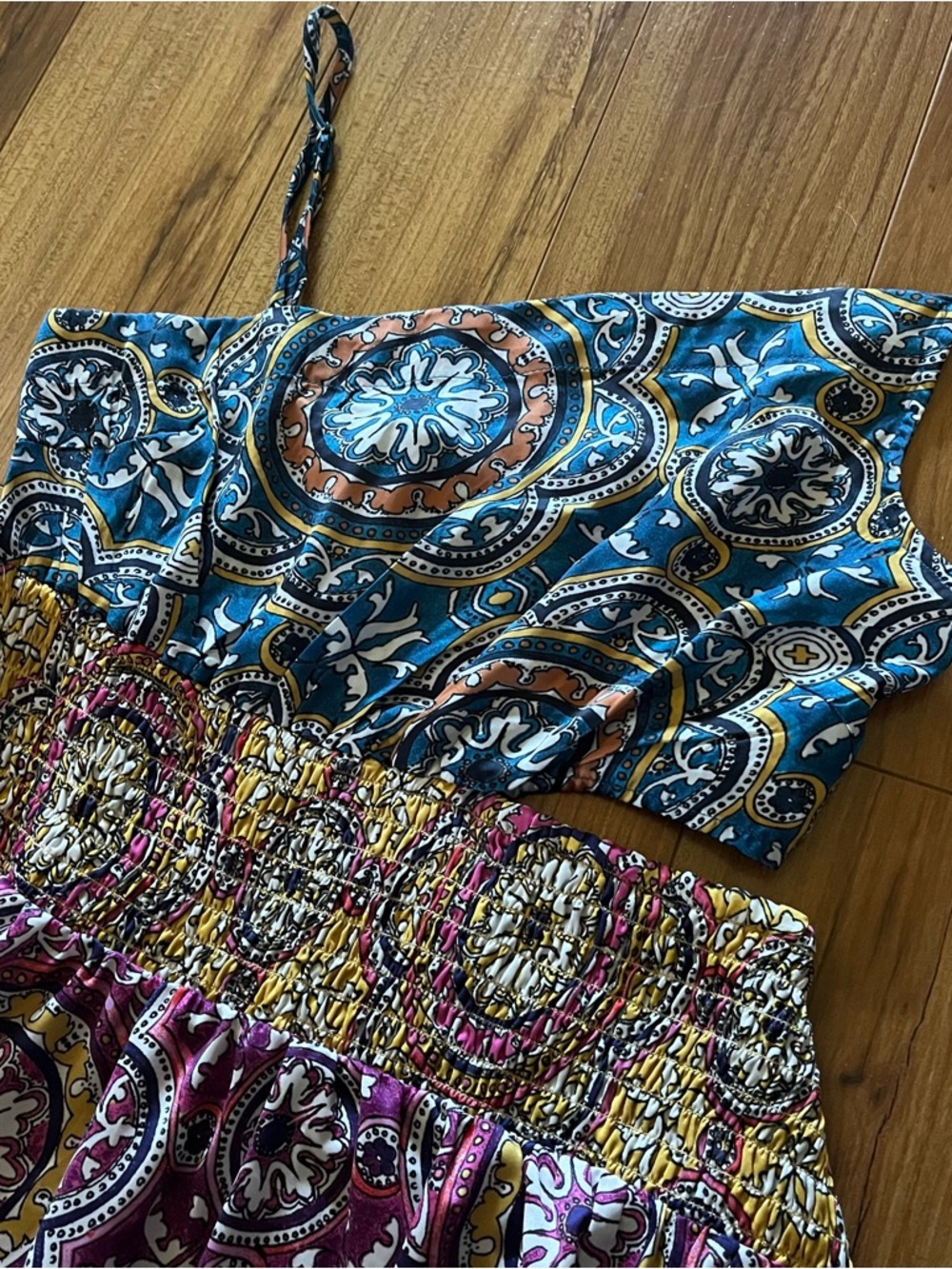 Anthropologie Cutout Smocked Dress New Small - Picture 13 of 16